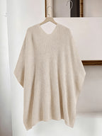 Autumn Winter New Loose Cape Cross-Body Tie Shawl Cardigan Women'S Outdoor Outerwear ASD1 - Khaki