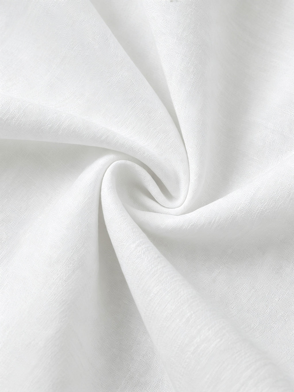 Men'S Faux Linen Long Sleeve Shirt: Lightweight Button-Up Stand Collar Solid Color Formal to Casual Style, Comfortable Breathable Pattern, Suitable for Beach, Office, Party Business, Daily Trendy Wear, Machine Washable Fashion Shirt - White
