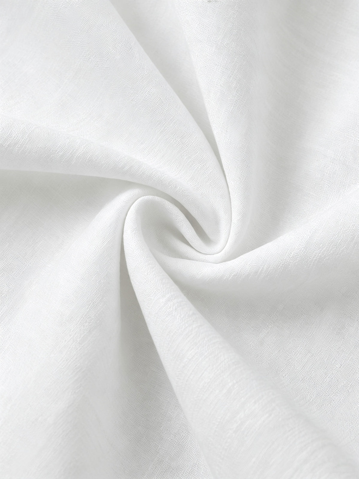 Men'S Faux Linen Long Sleeve Shirt: Lightweight Button-Up Stand Collar Solid Color Formal to Casual Style, Comfortable Breathable Pattern, Suitable for Beach, Office, Party Business, Daily Trendy Wear, Machine Washable Fashion Shirt - White