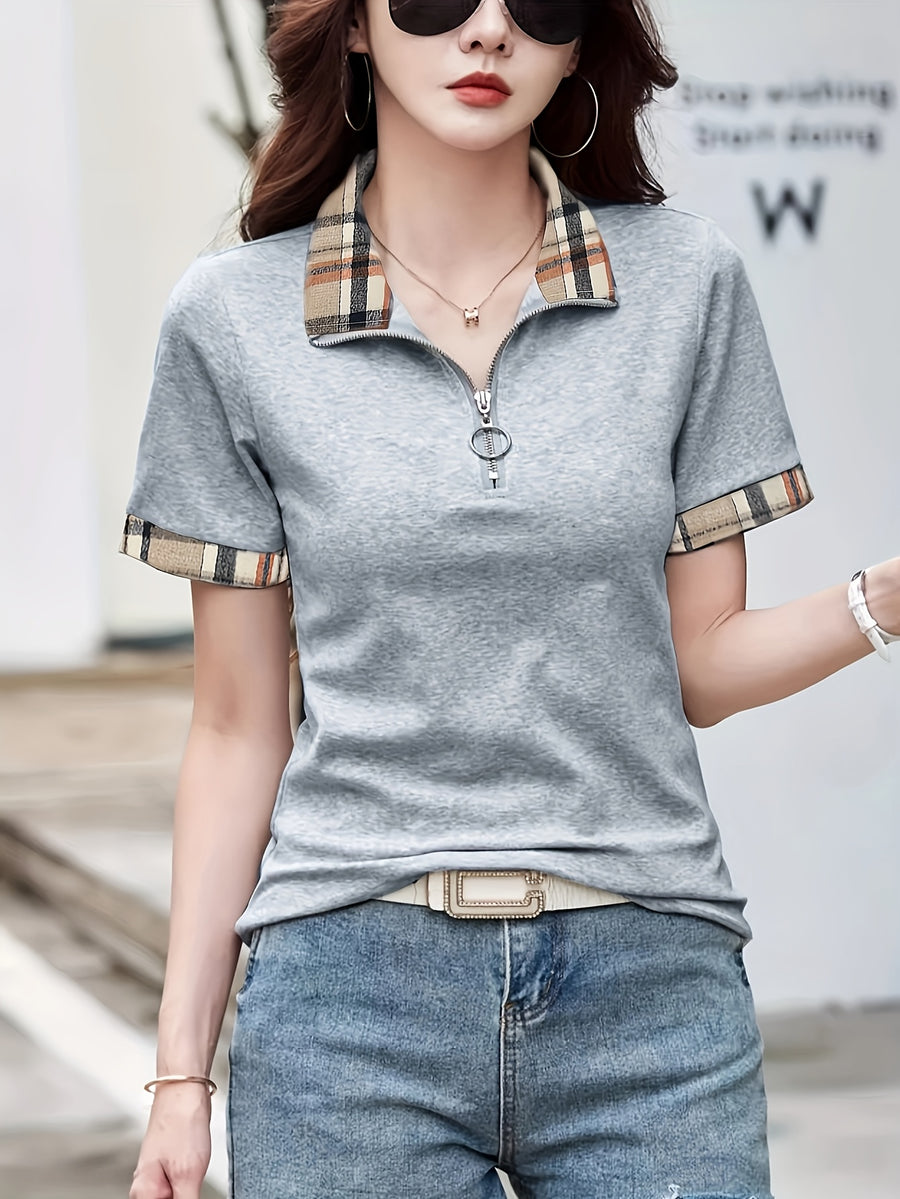 Women'S Fashion Casual Top - Grey