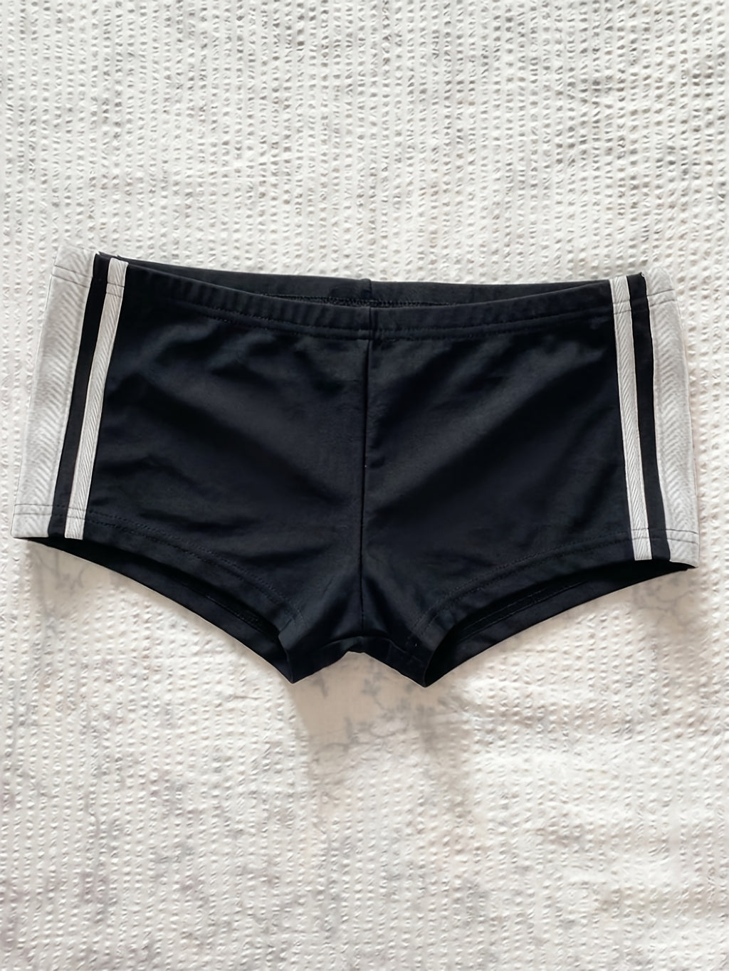 Women's Y2K High-Elastic Body-Hugging Mini Shorts - Ultra-Low Waist Solid Color Leggings Suitable for,, Dance & Casual Attire, Machine Washable Low-Rise Shorts with Non- Fabric - Black