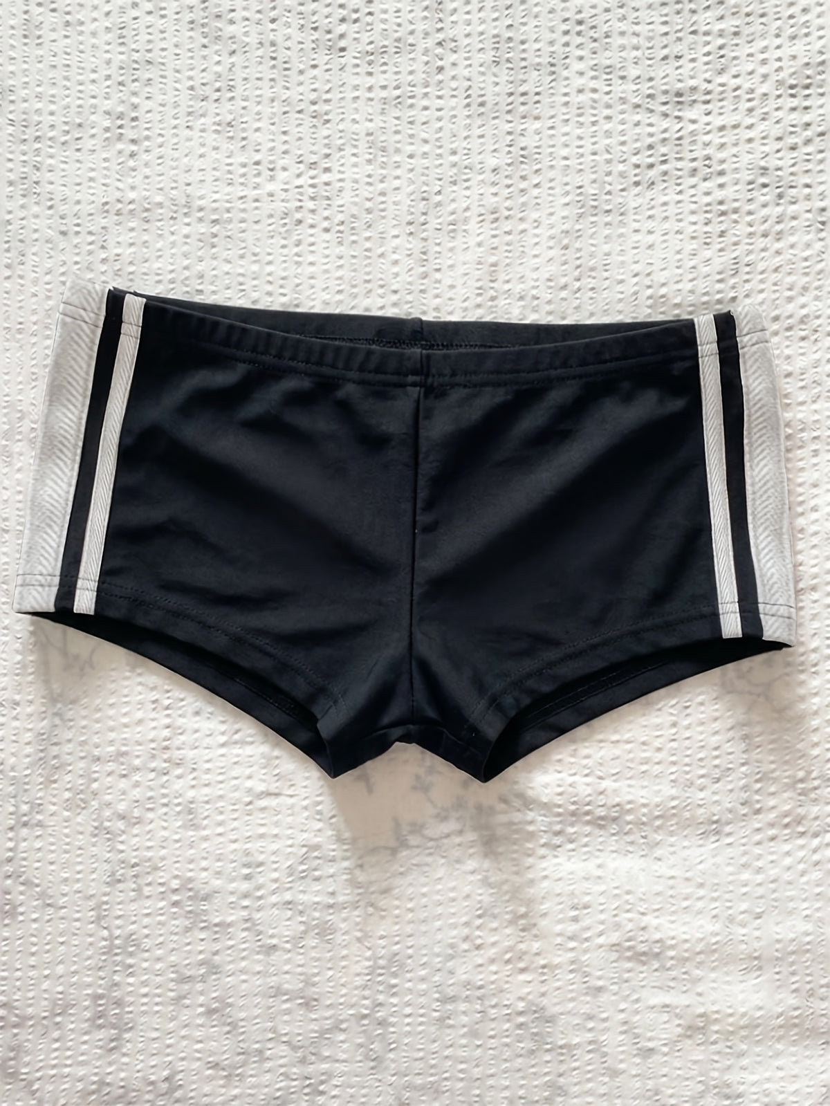 Women's Y2K High-Elastic Body-Hugging Mini Shorts - Ultra-Low Waist Solid Color Leggings Suitable for,, Dance & Casual Attire, Machine Washable Low-Rise Shorts with Non- Fabric - Black