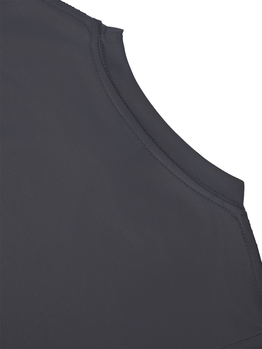 Men's Breathable Crew Neck Short Sleeve T-Shirt with Moon & Water Reflection Print - Minimalist Suitable for - Casual Wear, Machine Washable Basic Tee for Daily Commute, Outdoor Travel, and -Casual Outfits - Graphite Color