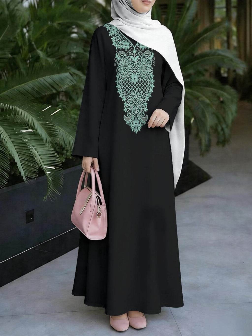 New Muslim Women'S Clothing Arrives, Women'S Dress, Classic Loose Fit, Middle Eastern Traditional Robe, Elegant Muslim Long Dress, Long Abaya, Restoring The Essence of Middle Eastern Traditional Robes, Suitable for Prayer, Commuting, And Parties - Mixed colors
