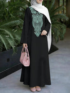 New Muslim Women'S Clothing Arrives, Women'S Dress, Classic Loose Fit, Middle Eastern Traditional Robe, Elegant Muslim Long Dress, Long Abaya, Restoring The Essence of Middle Eastern Traditional Robes, Suitable for Prayer, Commuting, And Parties - Mixed colors