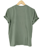 Spring/Summer Women's T-Shirt, Basic Short-Sleeve T-Shirt for Daily Wear - 1 - Gray Green