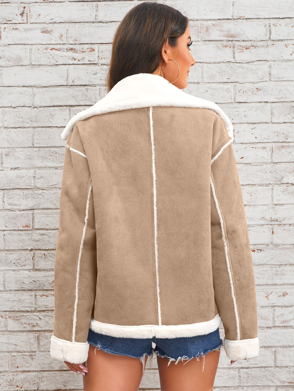 Lamb Women's Winter Coat - Yellowish-brown