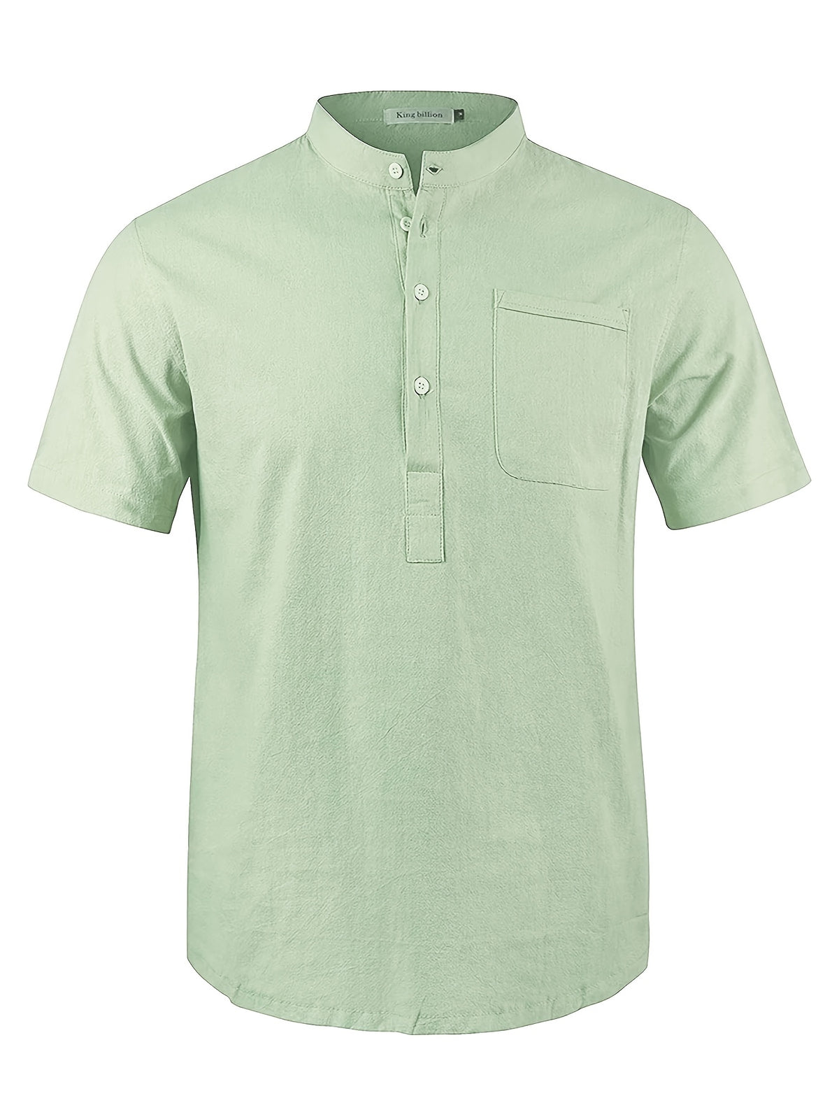 Men's Casual Shirt, Summer Short Sleeve, Lightweight and Breathable, Simple and Stylish, Versatile Casual Shirt - Green