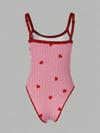 Women'S Printed Cami Sleeveless Bodycon Jumpsuit Dress - Red Print