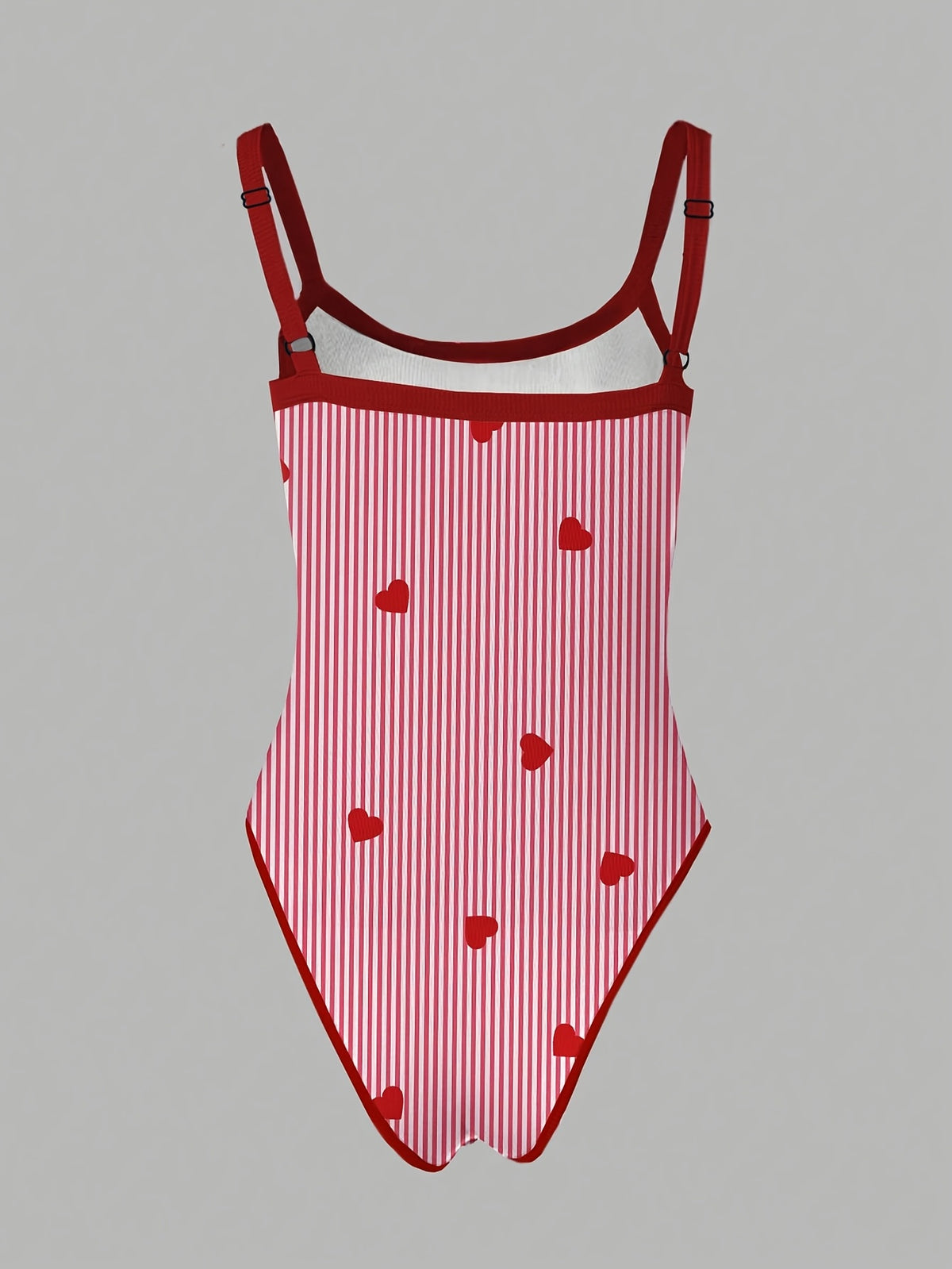 Women'S Printed Cami Sleeveless Bodycon Jumpsuit Dress - Red Print