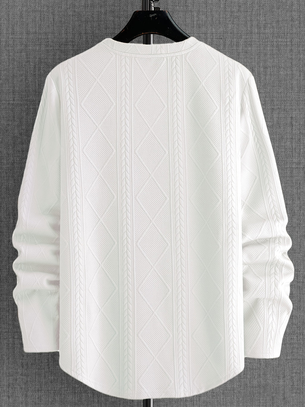 European And American Cross-Border Autumn New Men'S Casual Shirt - White
