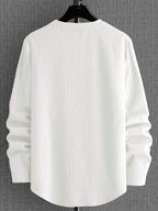 European And American Cross-Border Autumn New Men'S Casual Shirt - White