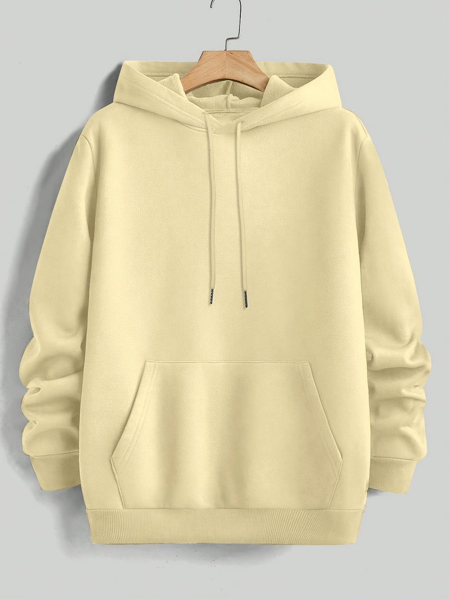 Men's Hooded Sweatshirt with Color-Block Patchwork Design, Print, and White Drawstring. Fashionable Pullover Long-Sleeve Sweatshirt for Daily Shopping, Lounging, and Outings - Mixed colors