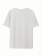 Men'S Summer Trendy Casual T-Shirt, Featuring Creative Print Designs, Easy And Comfortable, Solid Color Short-Sleeve T-Shirt, Perfect for a Cool And Comfortable Summer, Made from Breathable Fabric - White