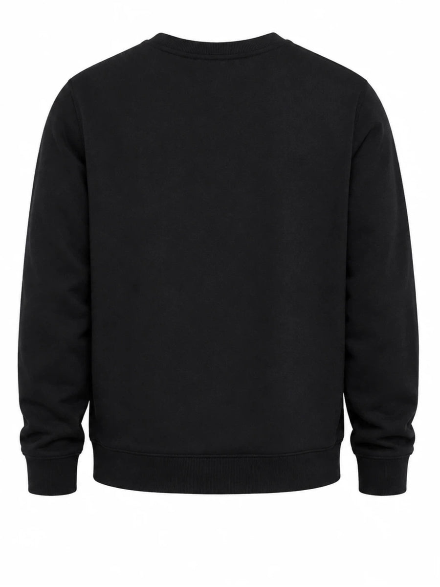 [Villa Le Water OBM] 3pcs Men'S New Trendy Round Neck Sweatshirt, Casual Daily Round Neck, Men'S Top, Breathable Fabric, Fitted Fabric, Casual Long Sleeve Round Neck Drop Shoulder Loose - Steel