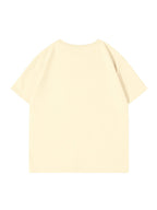 JEANSWEST Men's Summer 100% Cotton Sporty Casual Short-Sleeve T-Shirt, Loose Fit - Pale Yellow
