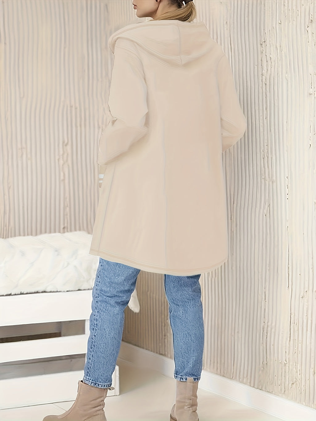Women'S Casual Jacket A6600-1 - Wheat-colored