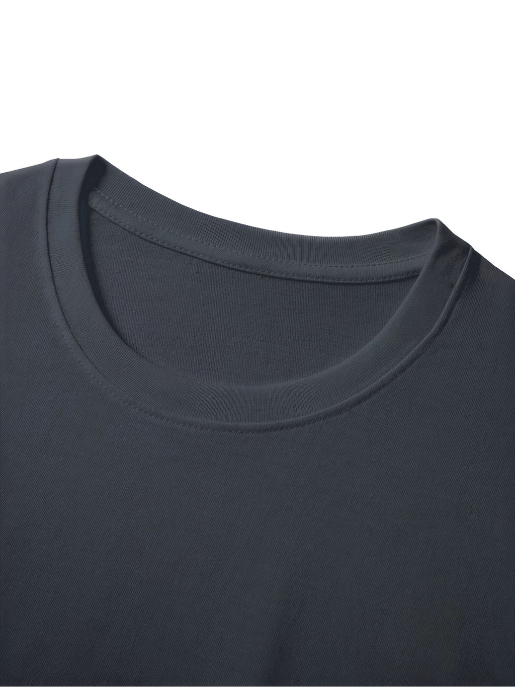 100% T-shirt, New Spring/Autumn Long-Sleeve T-shirt, Men's Sporty Casual Wear, Stylish and Versatile Top - Dark Gray