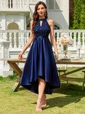 Elegant And Fashionable Dress, Women'S Long Dress, Party Dress, Women'S Evening Gown, Host Performance Dress, Bridesmaid Dress, Prom Evening Gown, Concert Performance Dress, Award Ceremony Dress, Fashion Boutique Dress - Royal Blue