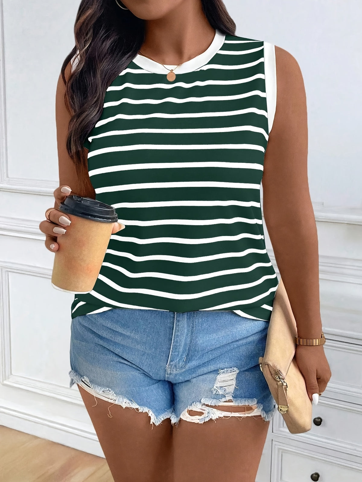 Women's Casual Fashion Top - Green