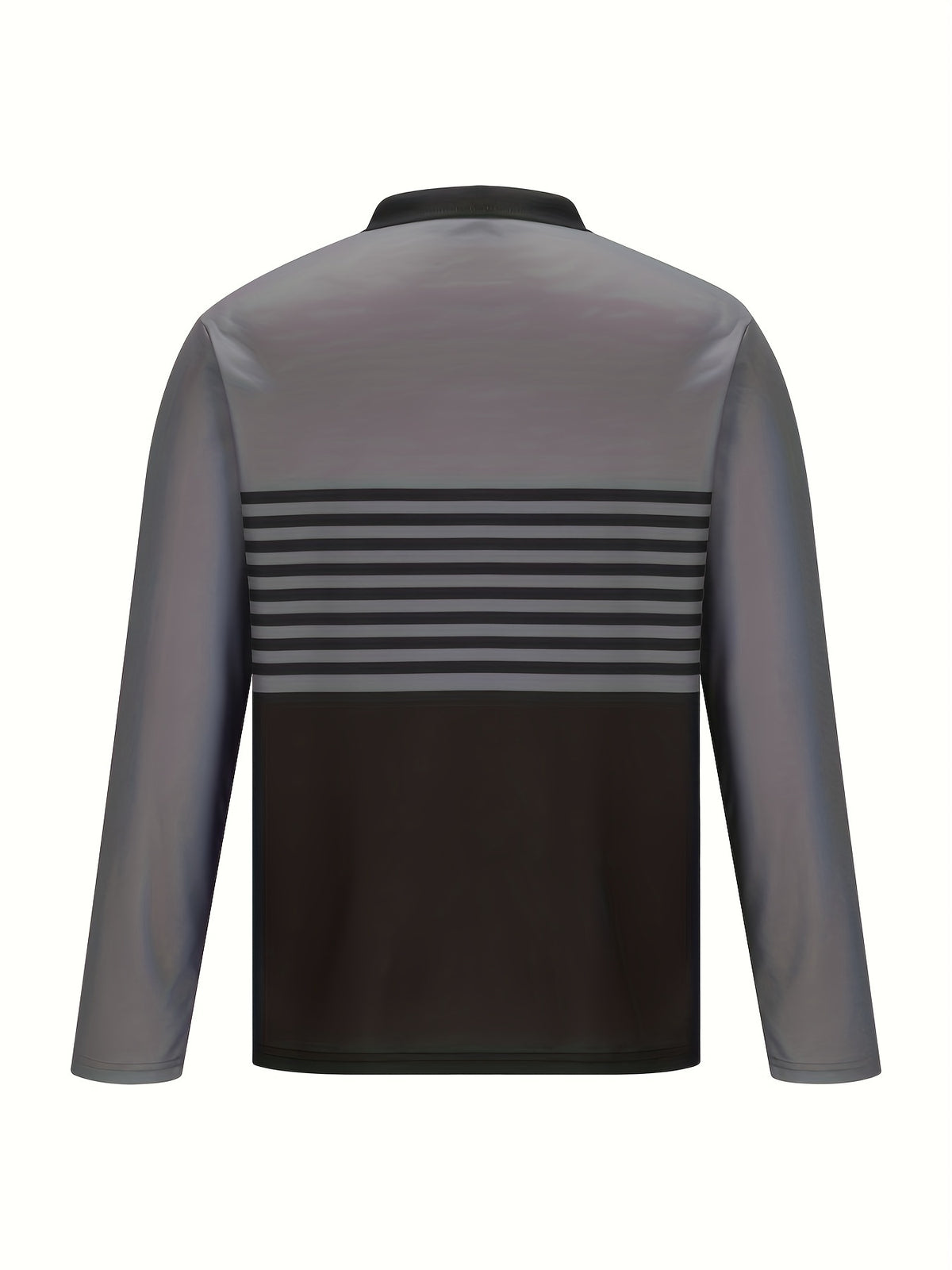 Printed Design - Not Textured 2026 New Striped Men's Casual Color-Block Long Sleeve Lapel Shirt, Light Business Commute, Sporty Breathable Style, Versatile for Daily Wear, Suitable for Summer Golf - Mixed colors