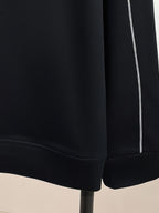 Men's Pullover Crew Neck Long Sleeve Sweatshirt, Suitable for Both Layering and Wearing Alone in Spring and Autumn, Ideal for Sports, Leisure, Commuting, and Daily Activities - SINBOS - Black