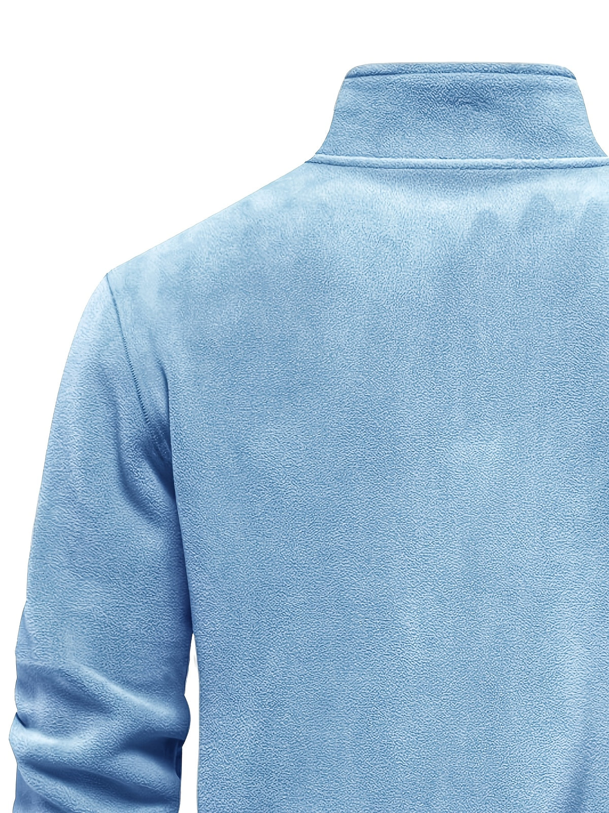 Autumn Winter Ultra-Soft Fleece Top, Excellent Warmth, Effortlessly Creating American Street Trendy Style, New Season - Sky Blue