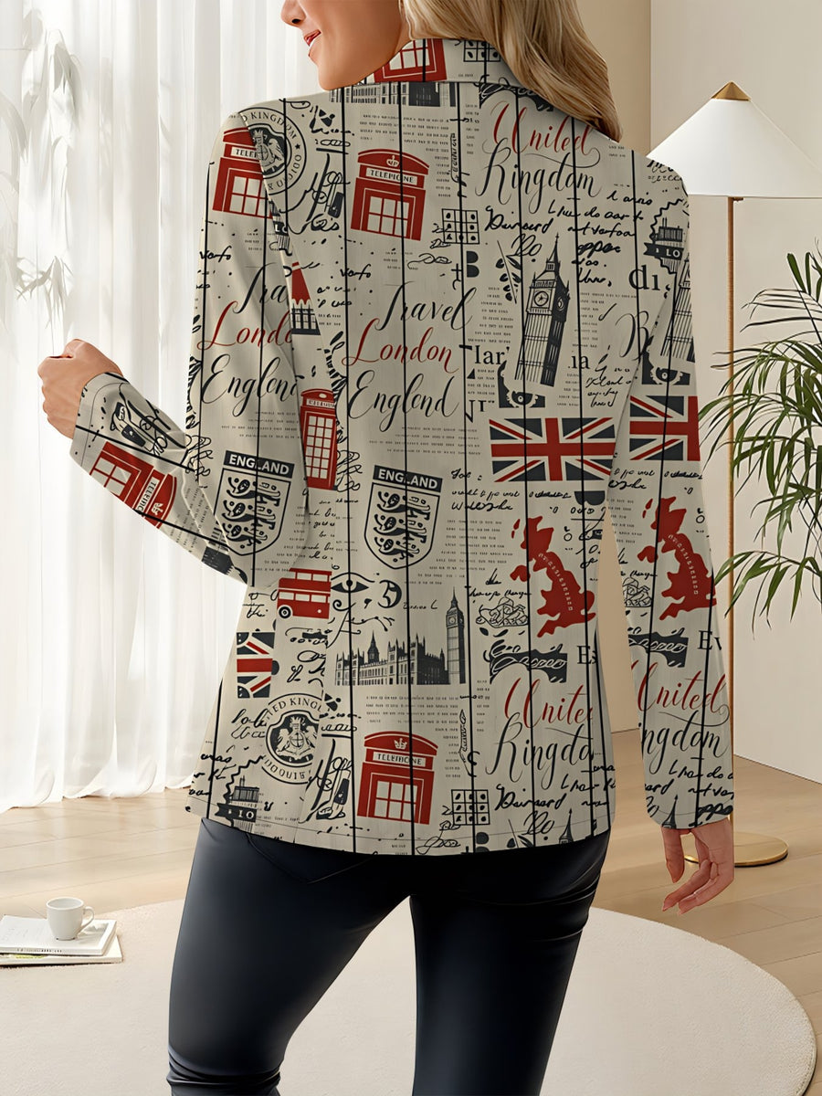 This Stylish and Elegant Women's Blazer Is Designed Specifically for the Spring and Autumn Seasons. As a Versatile Lapel Jacket, It Is Suitable for a Wide Range of Occasions Offering a Look That Is Both Creative and Highly Fashionable. - Apricot red