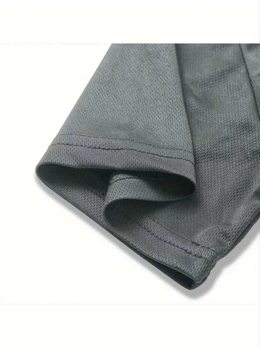 Men's Casual Daily Minimalist Style / Vintage NY Team Letter Small Logo Graphic Print Men's Daily Outing Streetwear Slimming Base Layer Short Sleeve - Dark Gray