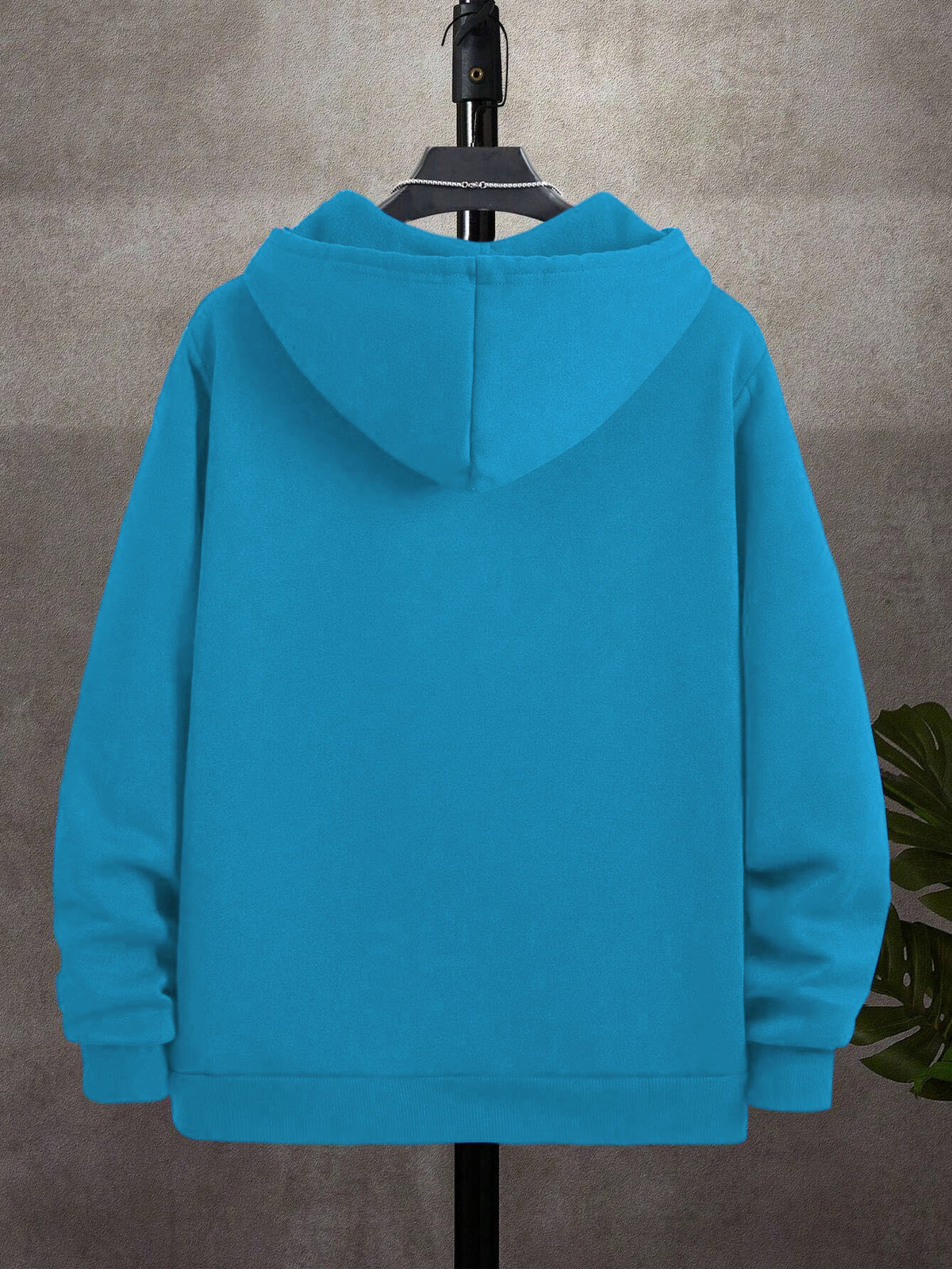 50%, 50% Polyester, 3pcs Men'S Patchwork Warm Fleece Zip-Up Hooded Sweatshirt, Men'S Clothing, Long Sleeve Fleece Jacket, Zip-Up Top, Hooded Sweatshirt, Pockets, Drawstring, Suitable for Outdoor, Casual, Back-To-School Season, Gift for Boyfriend - Light gray + blue + cyan
