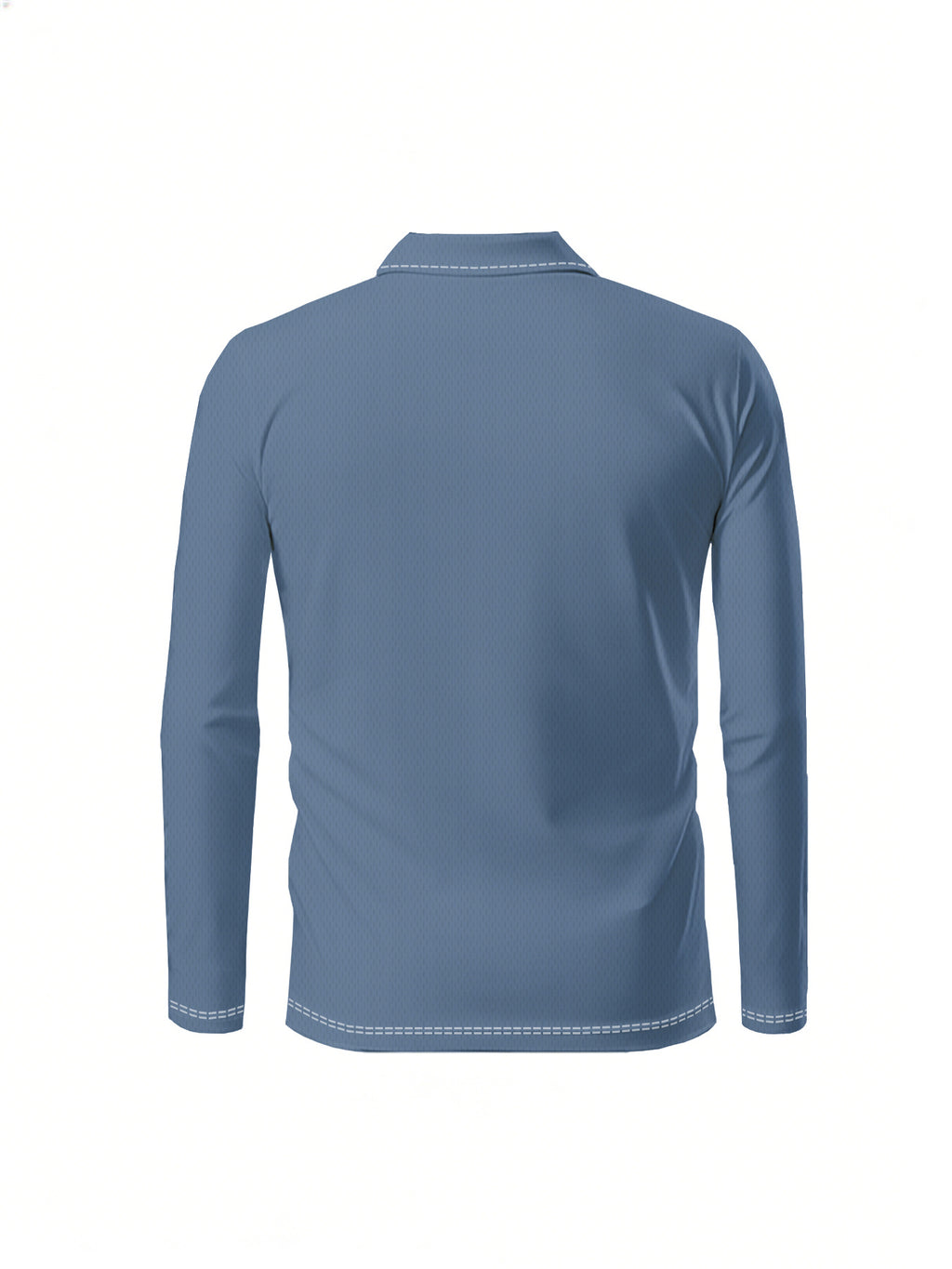 [Printed Design - No Texture] Men'S Casual Long-Sleeve Polo Shirt, Suitable for Daily Wear, Office Business Casual, And Outdoor Activities - Mixed colors