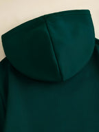 [Villa Joy Water OBM] 6pcs Set Solid Color Basic Hooded Sweatshirt Set Unisex Multi-Color Loose Pullover with Kangaroo Pocket Basic Style Autumn Winter Hoodie Combination - Black + Light Green + Red + Light Gray + Dark Green + Brown