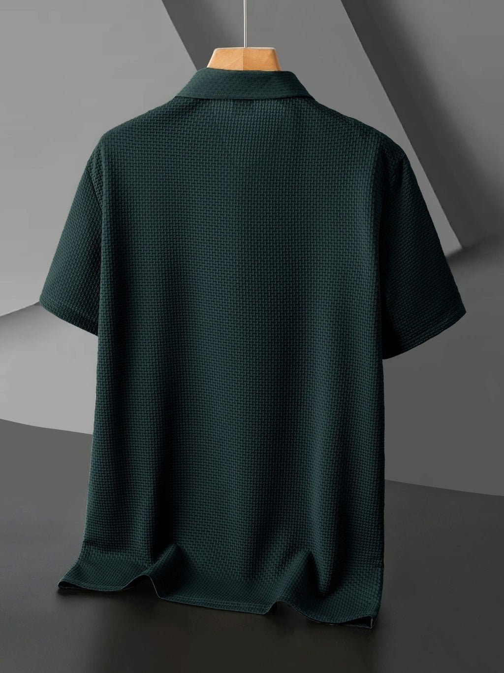 GS1080 Men's "C" Letter Print Breathable Summer Refreshing Quick-Dry Lapel Multi-pc 3pcs Polo Shirt, Men's Short-Sleeve T-Shirt, Men's Apparel Top for Golf, Fishing, Basketball, Camping, Beach - Charcoal-Green-Navy