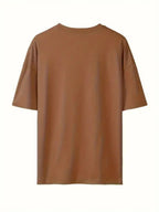 Women'S Disney-Themed T-Shirt Set Featuring a Casual Round Neck And Short Sleeves with a Winnie The Pooh Print, Perfect for Everyday Wear Or As a Gift. Ideal for Daily Outfits, Trendy Casual Wear - Coffee Brown