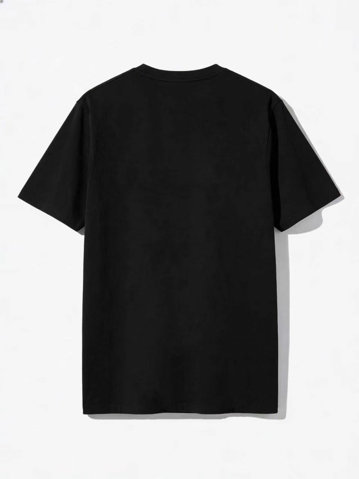 Men's Summer Casual Short Sleeve T-- 94 Graphic Print with Orange Grey Splatter Design, Breathable Round Neck Tee, Machine Washable Regular Fit for Casual Attire, Summer Wardrobe, Bold Print, Easy Care Clothing - Black