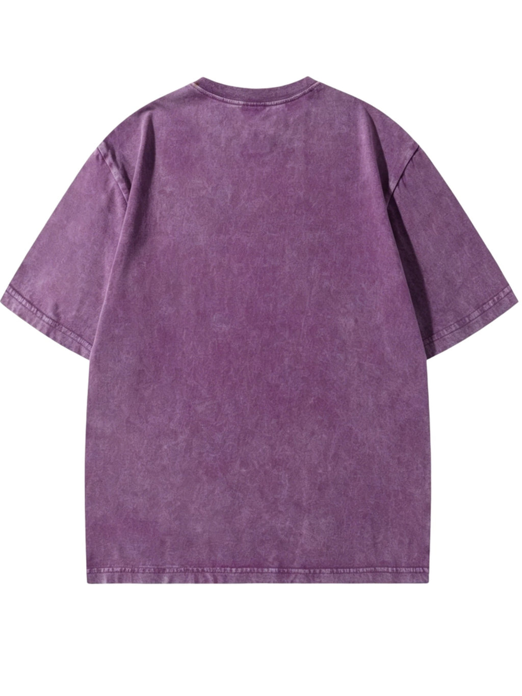 [Villa Joy Water OBM] 3pcs Combo Set Retro Short Sleeve T-Shirt Men'S All-Match Commute Breathable Top Loose Oversize Retro Distressed Solid Color Top - Steel