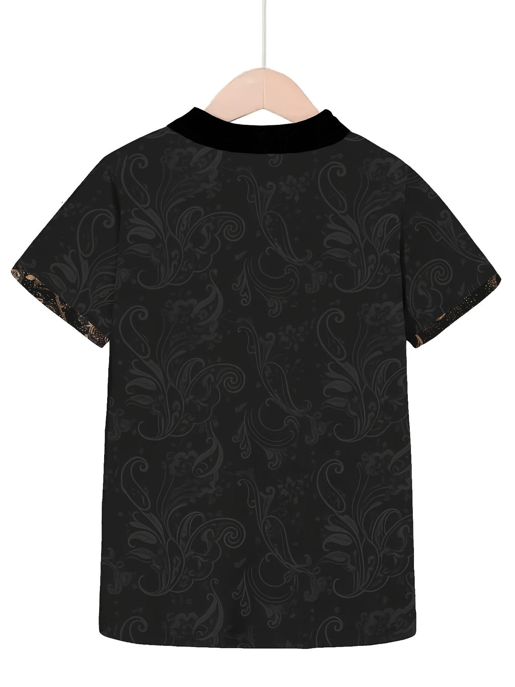 [Print Design-Not Texture] Men'S Summer Fashion Casual Short Sleeve, Button-Up Collar Polo, Floral Pattern Print Collar Top for Daily Wear, Easy And Comfortable - Mixed colors