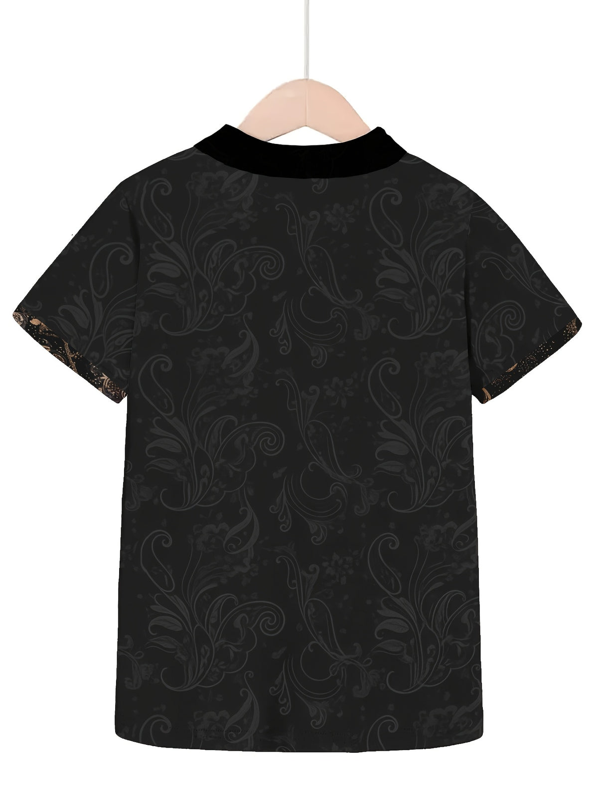 [Print Design-Not Texture] Men'S Summer Fashion Casual Short Sleeve, Button-Up Collar Polo, Floral Pattern Print Collar Top for Daily Wear, Easy And Comfortable - Mixed colors