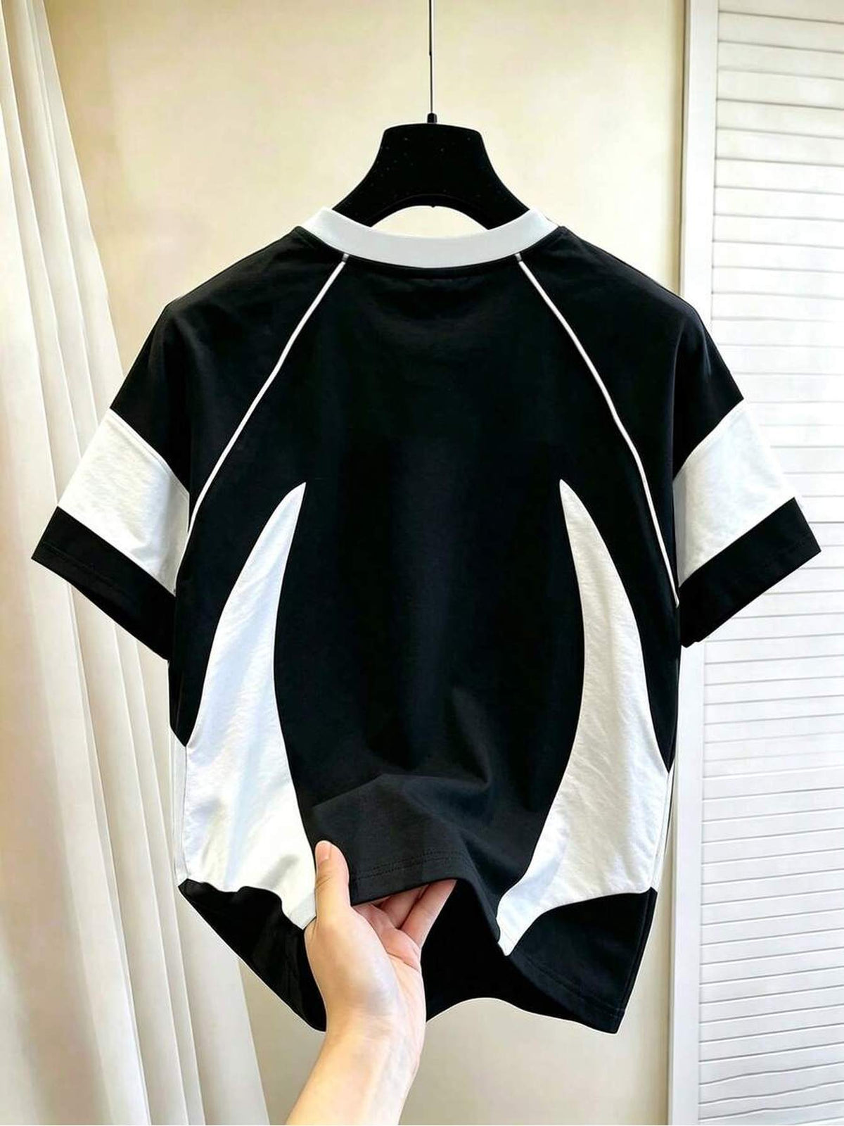 [Printed Design – Not Textured] Men's Summer Casual Color Block Patchwork T-shirt - Mixed colors