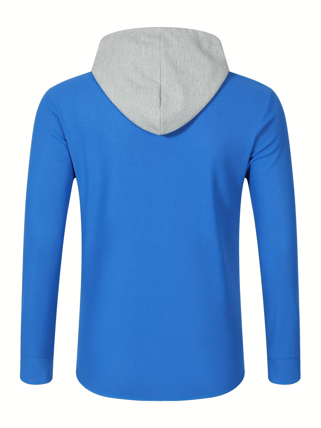New Casual High-Quality Solid Color Outerwear Shirt Fashion Jacket - Soft, Breathable, Long Sleeve, Button-Up, Chic Design - Perfect for Spring, Autumn, Daily Wear, Outdoors - Vibrant Blue