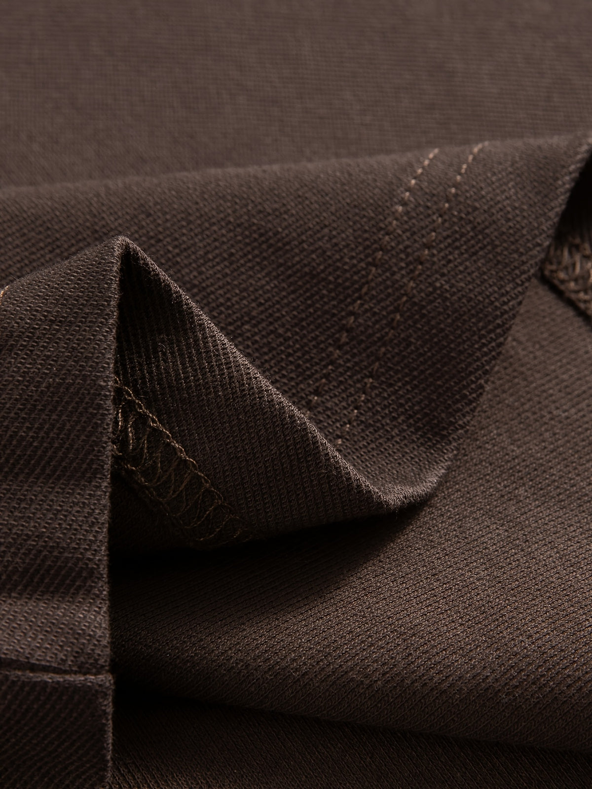 Spring Summer Men'S Mature Versatile Polo Shirt, Contrast Color Patchwork Short Sleeve, Casual Athletic Top - Mocha Brown