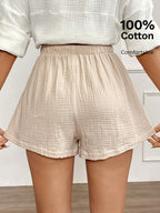 Women'S Casual Comfortable Shorts, Suitable for Daily Leisure And Outdoor Wear, Summer [Niannian] - Apricot