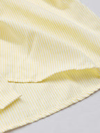 Spring/Autumn Thin All-Match Basic Letter Print Multi-Color Optional Long Sleeve Thin Striped Casual Outerwear Shirt - Yellow