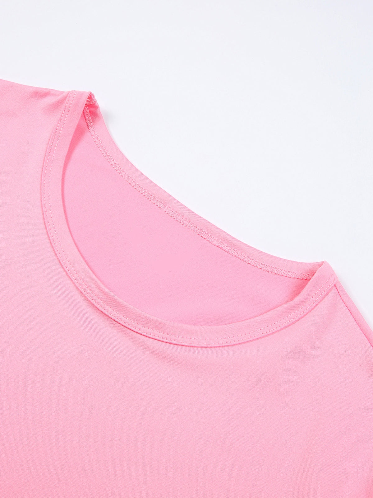 New Summer Cross-Border European and American Women's Short-Sleeve T-Shirt, Cute Cartoon Sanrio Co-Branded Print, Loose Fit Round Neck Short-Sleeve Casual Top, Comfortable and Stylish Swear and , Multiple Color Options, Easygoing Style - pink color