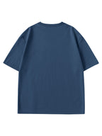 Paul Frank Summer Men's Pure Cotton Street Style Refreshing Pullover Short-Sleeve T-Shirt - Haze Blue