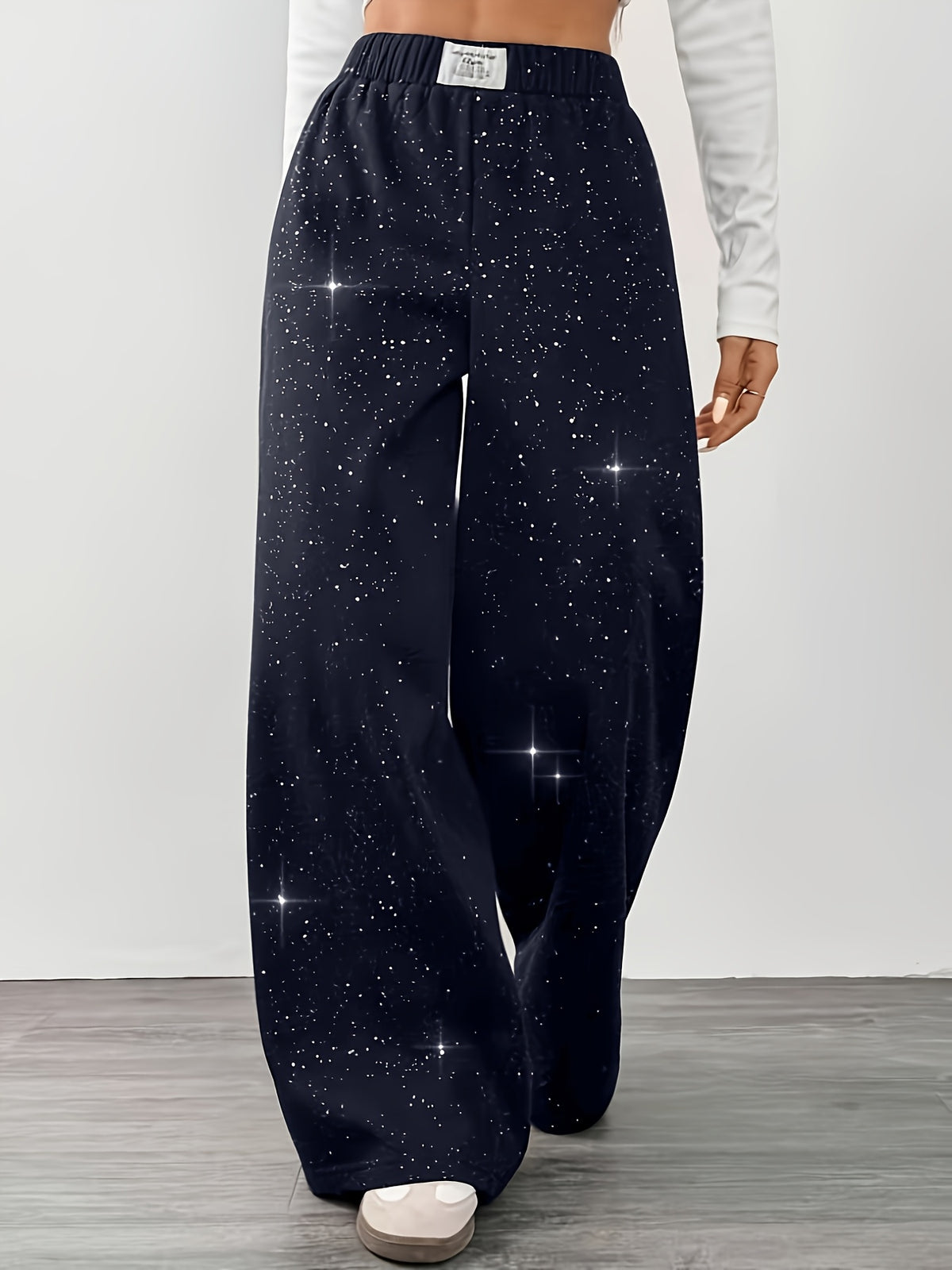 Women'S Fashion Casual Trousers - Navy Color