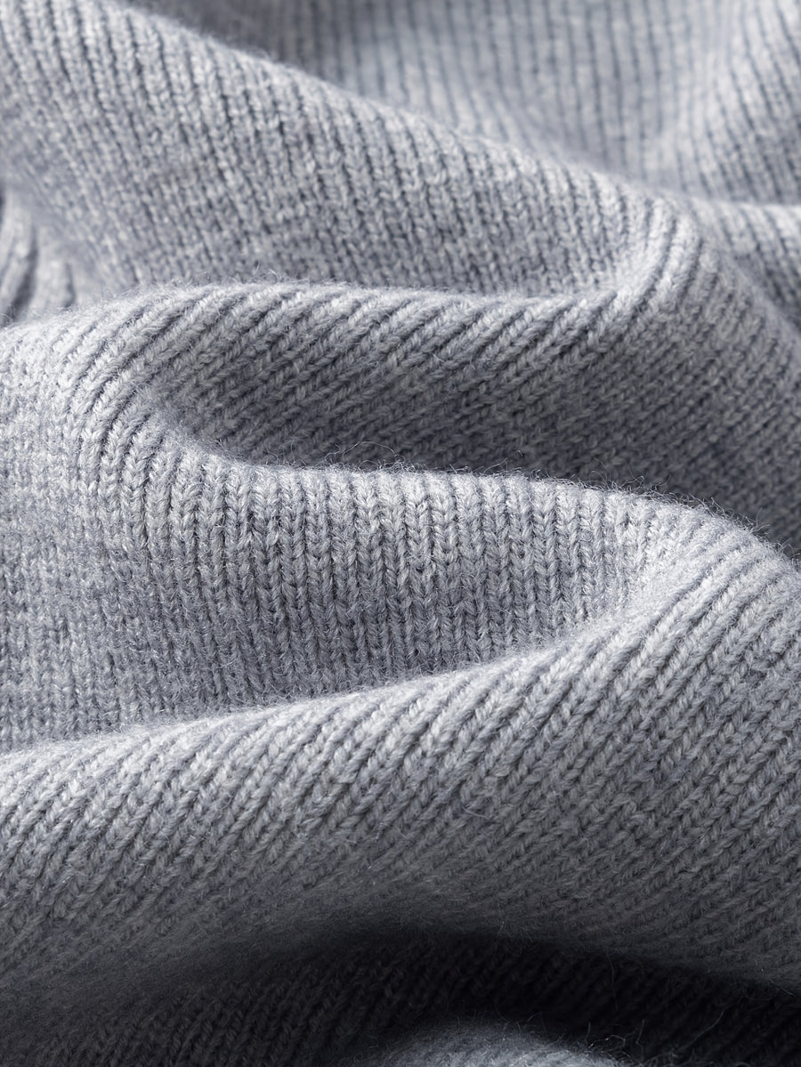 Men'S Knit Cardigan Autumn Winter Double-Headed Zipper Thickened Jacket Fashion Casual All-Match Stand Collar Sweater - Dark Gray