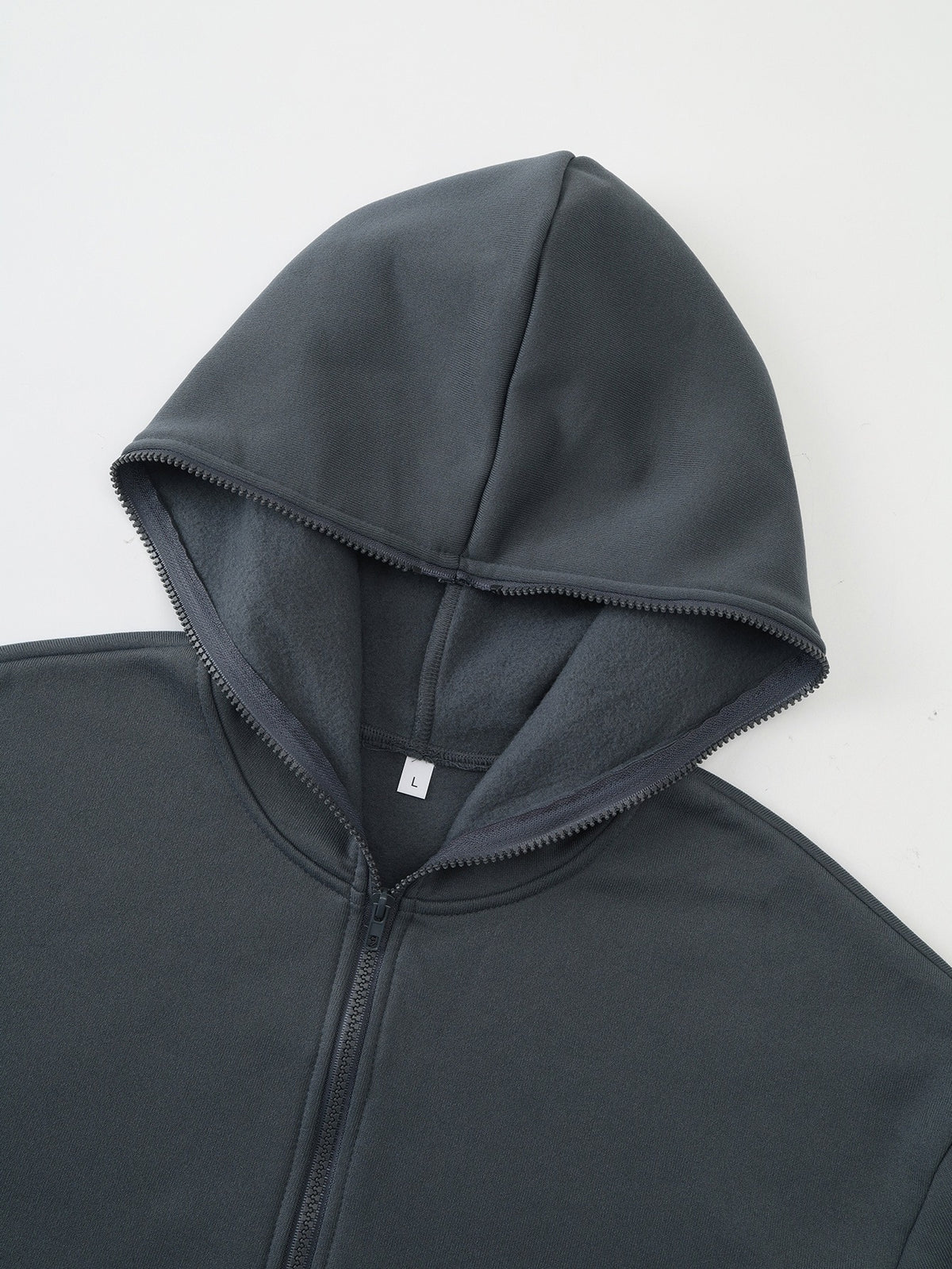 Warner Bros Official Casual Full-Zip Hooded Cardigan Sweatshirt with Kangaroo Pocket, Ribbed Cuffs and Hem, Loose Drop Shoulder Unisex Streetwear Versatile Outerwear for Autumn/Winter Daily Street Trend Long-Sleeve Hoodie - Dark Gray