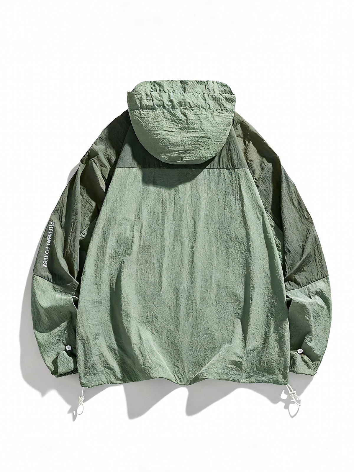 Men'S Hooded Jacket, Summer Lightweight Outdoor Jacket, Breathable Casual Coat, Zippered Pockets, Suitable for Fishing, Running, Hiking And Outdoor Travel, Ideal for Summer Outdoor Activities And Sports - fern green