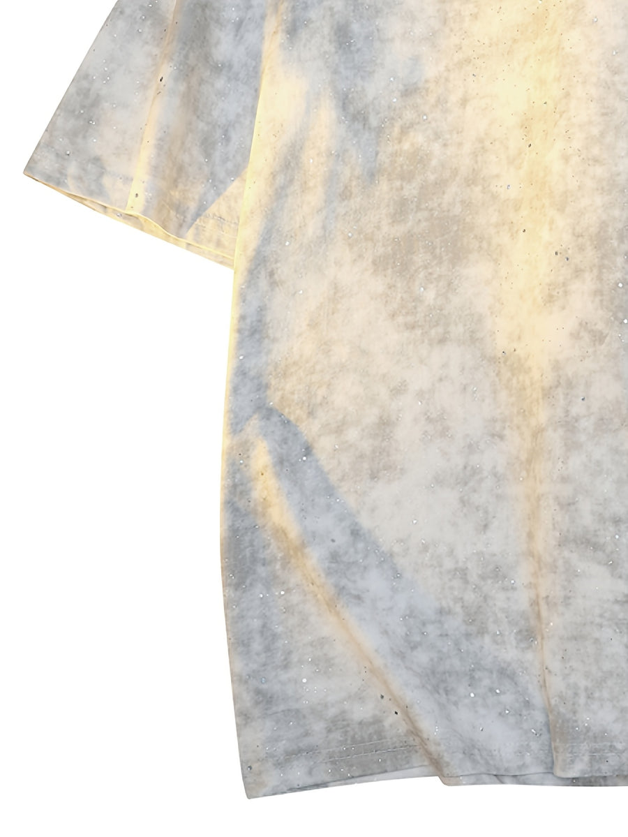Men's Summer Short-Sleeve T-Shirt and Sports Hoodie - White